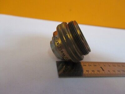 ANTIQUE ERNST LEITZ WETZLAR OBJECTIVE 3mm MICROSCOPE PART AS PICTURED &A3-B-83