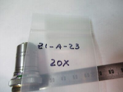 BAUSCH LOMB 20X LENS OBJECTIVE OPTICS MICROSCOPE PART AS PICTURED &Z1-A-23