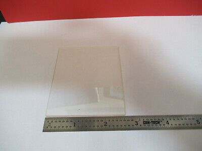 OPTICAL MIL SPEC RARE CLEAR AMBER GLASS PLATE  OPTICS AS PICTURED &B6-A-17