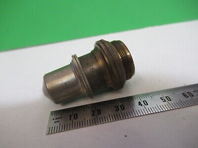 ANTIQUE BRASS BAUSCH LOMB OBJECTIVE MICROSCOPE PART OPTICS AS PICTURED &z9-a-107