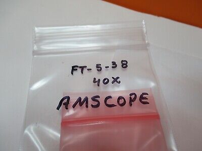 AMSCOPE OBJECTIVE 40X MICROSCOPE PART OPTICS AS PICTURED &FT-5-38