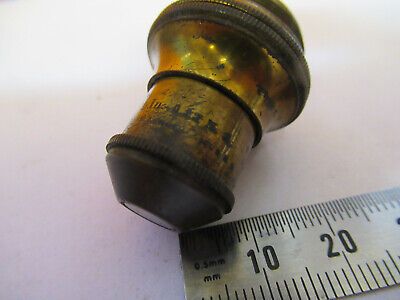 ANTIQUE BAUSCH LOMB 1" BRASS OBJECTIVE MICROSCOPE PART AS PICTURED R7-A-59