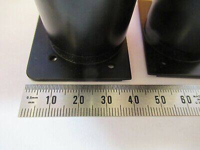 LEICA DMRB BRASS EYEPIECE OCULAR HOLDER PAIR MICROSCOPE PART AS PICTURED R7-A-49