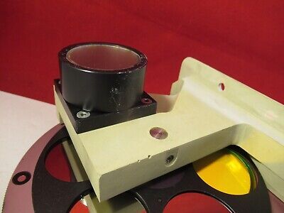 REICHERT MET POLYVAR FILTER WHEEL OPTICS MICROSCOPE PARTAS PICTURED #10-A-06