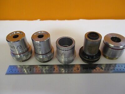 LOT LENSES OBJECTIVE OPTICS MICROSCOPE PART AS PICTURED &1E-C-92