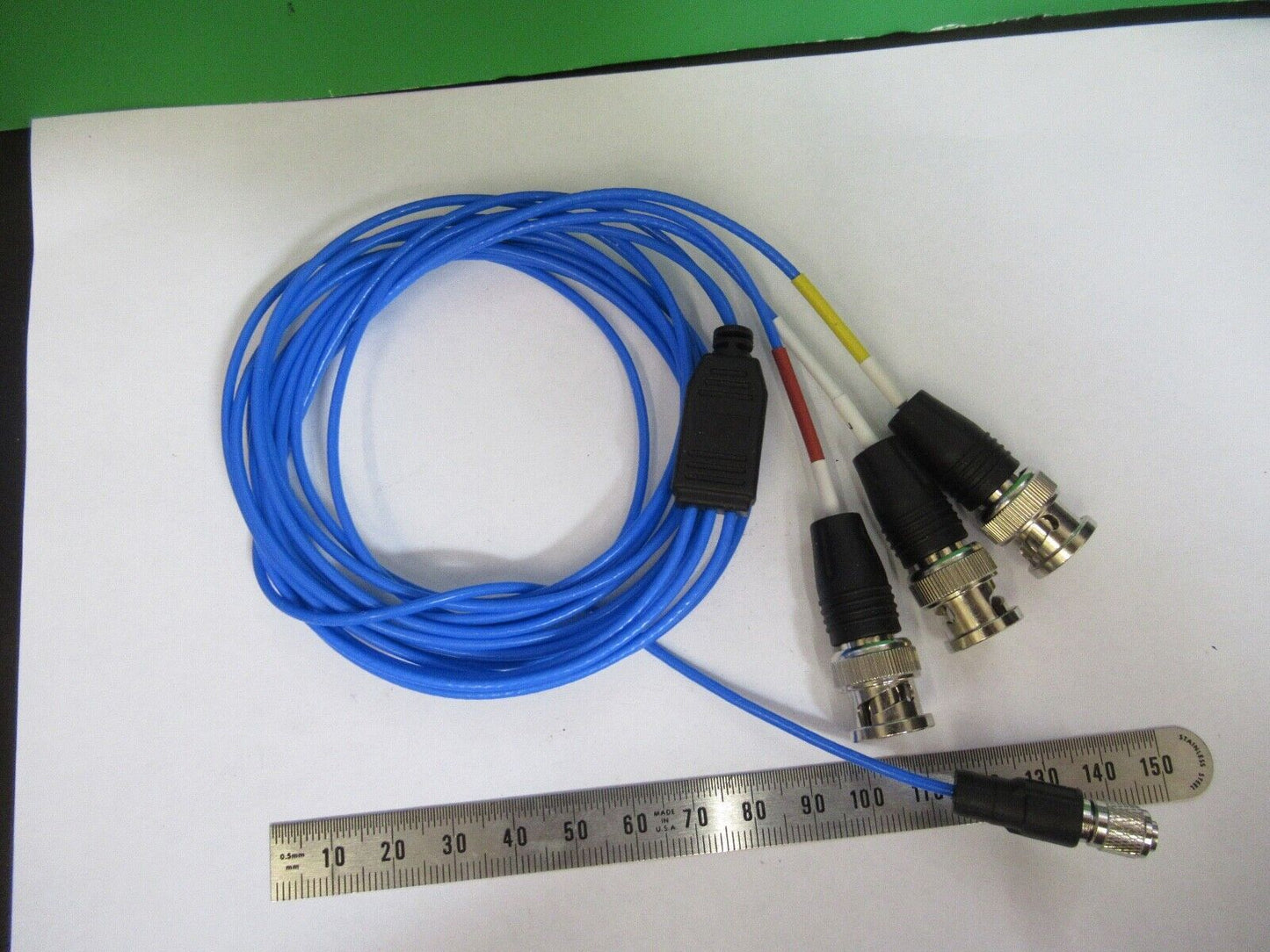 CABLE for TRIAXIAL ACCELEROMETER SENSOR 1/4-28 TO BNC AS PICTURED Q9-ft-94