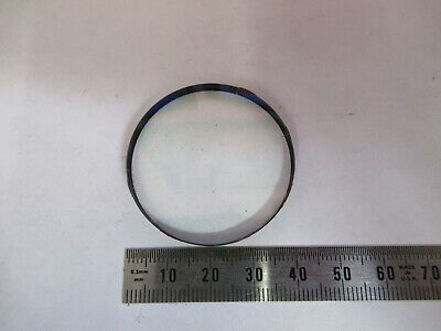 OPTICAL COATED LENS MIL SPEC HOLED COATING RARE OPTICS AS PICTURED &87-FT-57