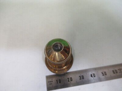 ANTIQUE BAUSCH LOMB BRASS 16mm OBJECTIVE MICROSCOPE PART AS PICTURED &Z1-A-29