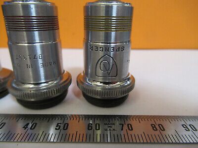 LOT 3 EA SPENCER AO OBJECTIVES LENSES MICROSCOPE PART AS PICTURED P3-A-94