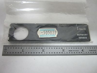 MICROSCOPE SLIDE LEITZ GERMANY 505022 AS IS OPTICS BIN#N5-51