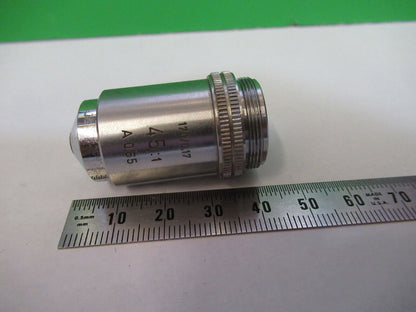 ERNST LEITZ 6L 45X /170 OBJECTIVE MICROSCOPE PART OPTICS AS PICTURED &Z1-A-223