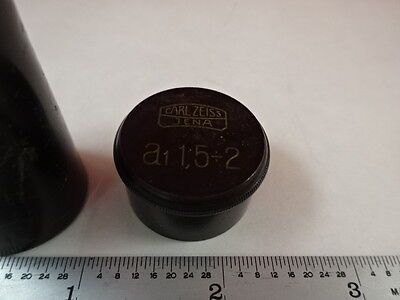 EMPTY ANTIQUE MICROSCOPE OBJECTIVE CONTAINER CARL ZEISS a1 AS IS B#J7-C-08