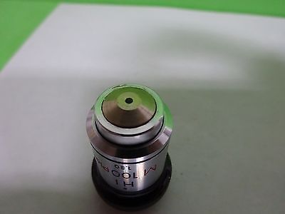 MICROSCOPE PART OBJECTIVE NIKON M100 PLAN JAPAN  OPTICS AS IS BIN#Y5-K-04