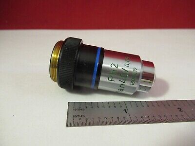 CARL ZEISS GERMANY OBJECTIVE PLAN PH2 40X /160 MICROSCOPE PART AS PIC #13-38