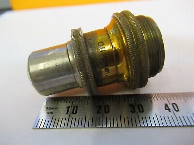 ANTIQUE BRASS Bausch Lomb OBJECTIVE LENS MICROSCOPE PART AS PICTURED &8Y-A-117