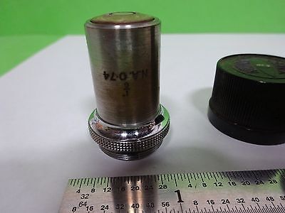 MICROSCOPE PART VINTAGE OBJECTIVE BAKER LONDON 1/6 OPTICS AS IS BIN#H7-A-07