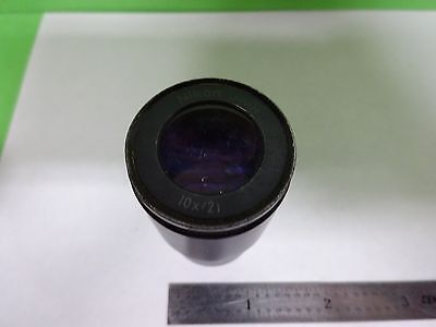 MICROSCOPE PART EYEPIECE OCULAR NIKON JAPAN 10X/21 OPTICS AS IS  BIN#Y3-77