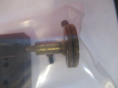 ANTIQUE LEITZ WETZLAR BRASS STAGE KNOB MICROSCOPE PART AS PICTURED &13-FT-27