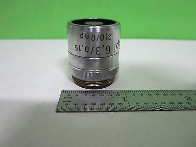 MICROSCOPE PART OBJECTIVE REICHERT AUSTRIA EPI 6.3X OPTICS AS IS BIN#T3-40