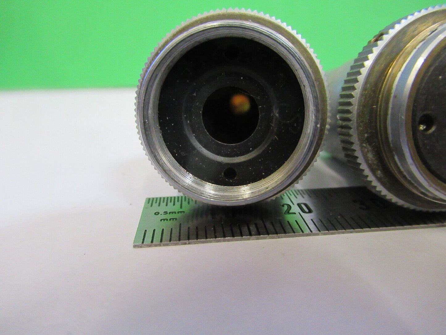 FOR PARTS PAIR OF OBJECTIVE BAUSCH LOMB MICROSCOPE PART AS PICTURED R6-A-33