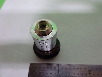 MICROSCOPE PART OBJECTIVE OLYMPUS JAPAN 10X OPTICS AS IS BIN#Y5-K-09