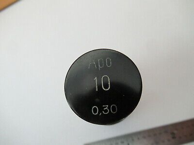 CARL ZEISS EMPTY OBJECTIVE CAN "10" MICROSCOPE PART AS PICTURED #F2-A-36