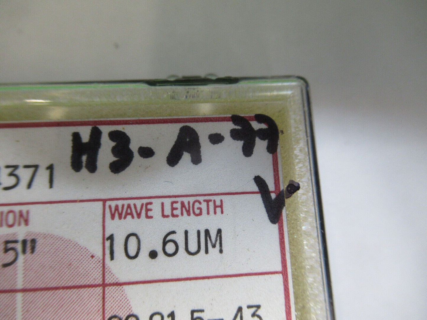 OPTICAL LASER POWER SILICON LENS INFRARED LASER OPTICS AS PICTURED H3-A-77B