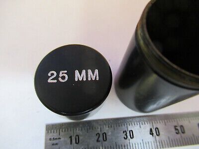 EMPTY BRASS CAN 25mm OBJECTIVE MICROSCOPE PART AS PICTURED &A2-FT-66