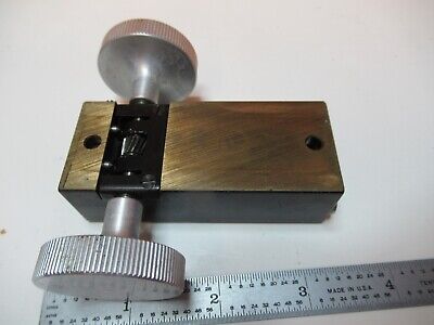 BAUSCH LOMB MICROMETER STAGE KNOBS POL MICROSCOPE PART AS PICTURED &17-B-13