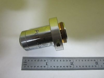 MICROSCOPE PART LEITZ GERMANY OBJECTIVE PL 16X OPTICS AS IS BIN#U7-26