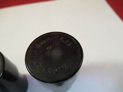 ANTIQUE BAUSCH LOMB LOT EMPTY OBJECTIVE PLASTIC CANS MICROSCOPE AS IS &Q5-A-59