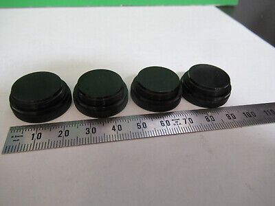 WILD HEERBRUGH PLASTIC CAPS LOT OBJECTIVE MICROSCOPE PART AS PICTURED &A9-B-36