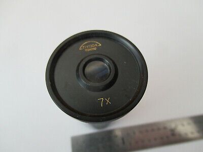 TIYODA JAPAN EYEPIECE 7X OPTICS OCULAR LENS MICROSCOPE PART AS PICTURED F2-A-115