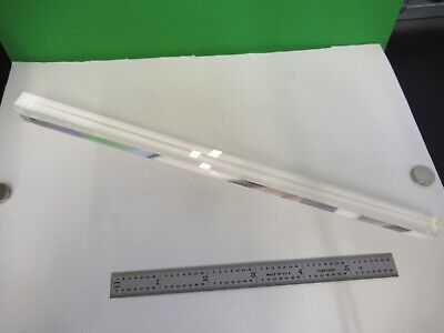 OPTICAL LARGE BK7 GLASS RECTANGULAR BAR NICE LASER OPTICS AS PICTURED &79-A-12