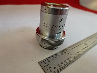 MICROSCOPE PART OBJECTIVE LENS LEITZ GERMANY NPL 10X STAR OPTICS BIN#L8-A-09