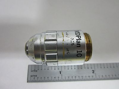 MICROSCOPE PART OBJECTIVE OLYMPUS JAPAN MDPLAN 10X OPTICS BIN#H6-08