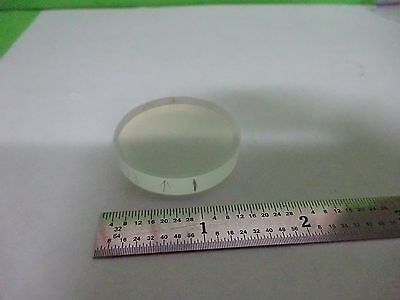 OPTICAL COATED FLAT LENS LASER OPTICS AS IS BIN#11-A-33