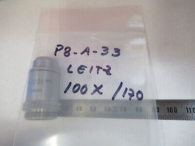 LEITZ WETZLAR OBJECTIVE 100X /170 LENS MICROSCOPE PART AS PICTURED &P8-A-33