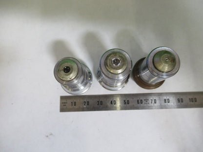 LOT OBJECTIVES BAUSCH LOMB LENSES MICROSCOPE PART AS PICTURED Z7-FT-80