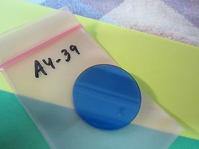 OPTICAL BLUE FILTER MICROSCOPE OPTICS BIN#A4-39