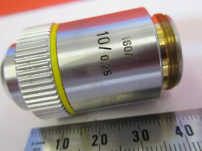 LEITZ WETZLAR OBJECTIVE 10X /160 LENS MICROSCOPE PART AS PICTURED &B2-A-27