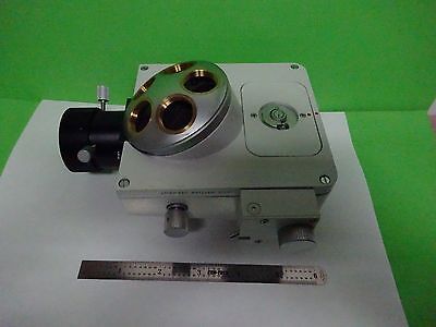 MICROSCOPE PART LEITZ GERMANY NOSEPIECE + VERTICAL ILLUM OPTICS AS IS BIN#W7-95