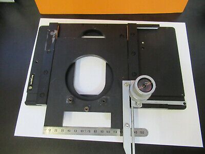 LEITZ WETZLAR GERMANY XY STAGE TABLE MICROSCOPE PART AS PICTURED &P9-A-39