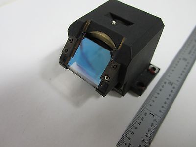 OPTICAL MICROSCOPE LEITZ BRASS MOUNTED BEAM SPLITTER + LENS OPTICS AS IS B#J4-12