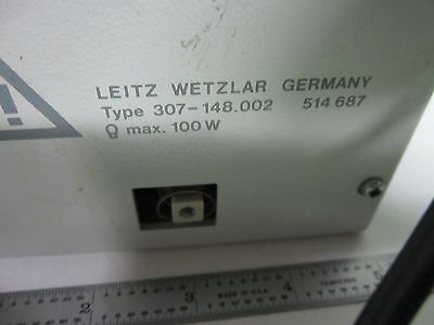 MICROSCOPE PART ARISTOPLAN LAMP HOUSING LEITZ GERMANY 307-148 [RUSTY] BIN#64i