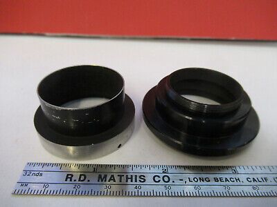 ANTIQUE BAUSCH LOMB PHOTO ADAPTER SET MICROSCOPE PART AS PICTURED &8Z-A-170