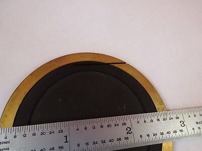 BRASS PLATE STAGE METALLOGRAPH MICROSCOPE PART &33-A-117