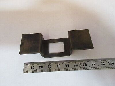 ANTIQUE BAUSCH LOMB BRASS STAGE MICROSCOPE PART AS PICTURED #P3-A-41