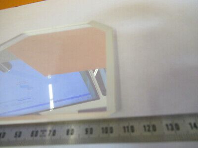 OPTICAL DICHROIC COATED THICK TRUNCATED FILTER GLASS OPTICS AS PICTURED P5-B-27