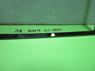 OPTICAL TARGET MASK McBAIN MICROSCOPE OR LASER OPTICS BIN#37-01